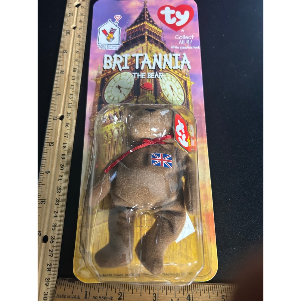 McDonald's Ty Beanie Baby BRITANNIA Bear 1999 NIB Collectible
